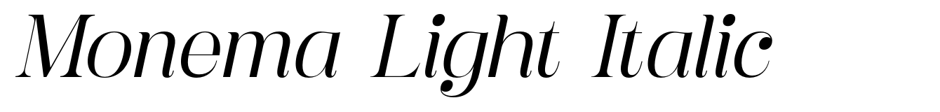 Monema Light Italic